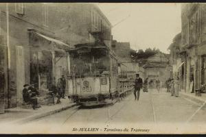 Station de tramway de Saint Julien au début du XXe siècle - Photo © marius.marseille.fr