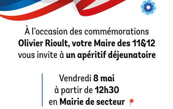 Cérémonies du 8 mai 2026 - Apéritif déjeunatoire