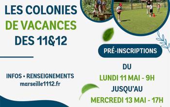 Pré-inscriptions colonies de vacances été 2026